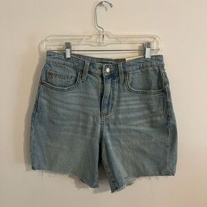 High Rise Midi Jean Shorts (NWT)